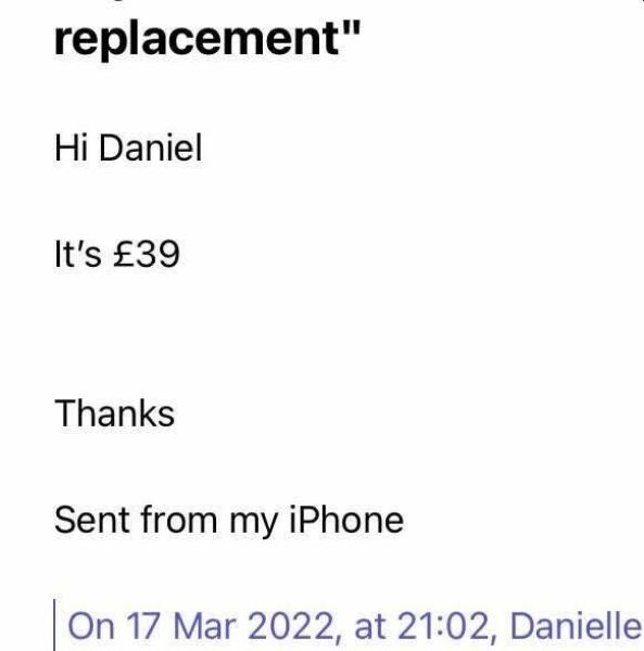 Did she mishear my name?