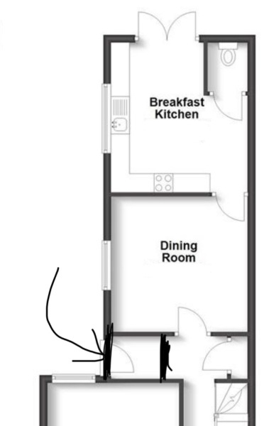 Relocating downstairs toilet