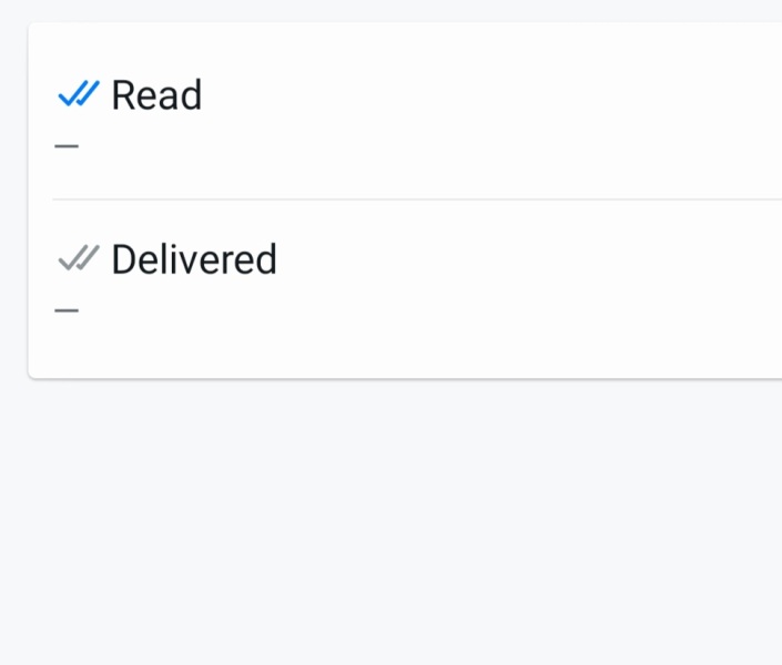 I have read receipts from my WhatsApp to my dead relative.