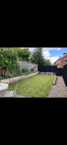 Help with blocking house at end of garden!