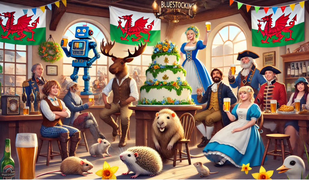 Roll up, Ladies and Gentlecreatures, the Bluestocking has been redecorated