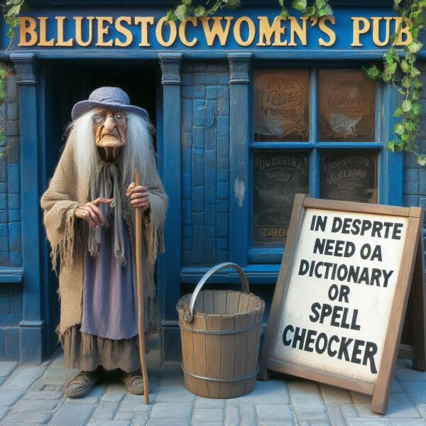 The Bluestocking - where Spring has sprung and the grass is riz.