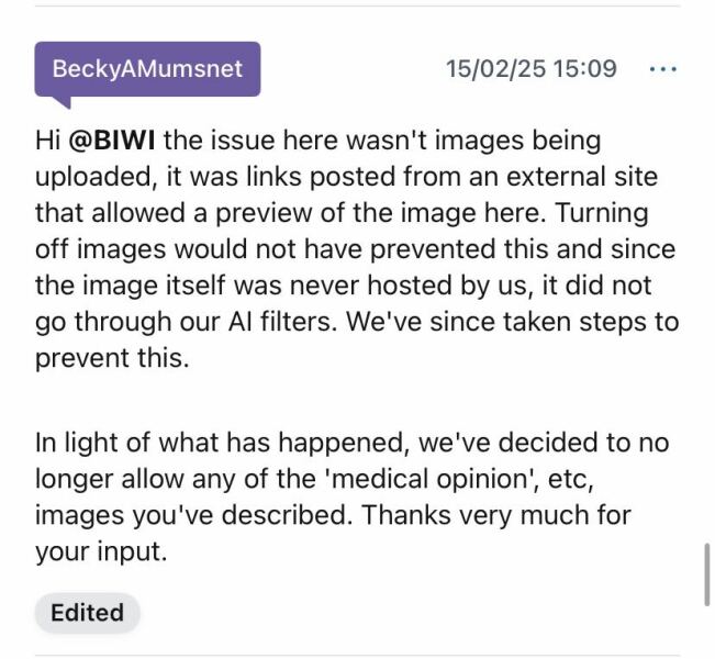Update from MNHQ addressing the recent images posted on the site