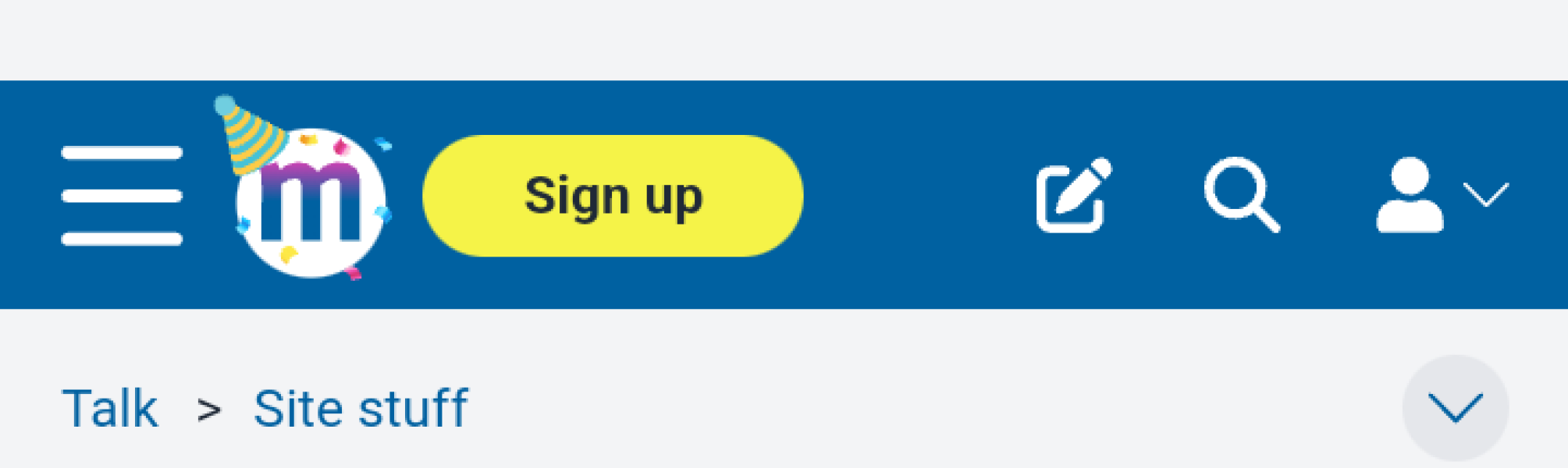 Logo with party hat?