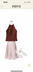 What top to wear with this skirt- wedding guest