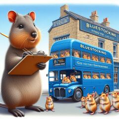 The Bluestocking - where Spring has sprung and the grass is riz.