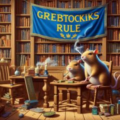 The Bluestocking - where Spring has sprung and the grass is riz.