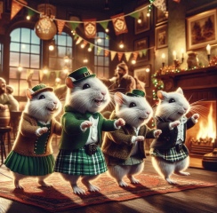 The Bluestocking - where Spring has sprung and the grass is riz.