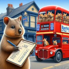 The Bluestocking - where Spring has sprung and the grass is riz.