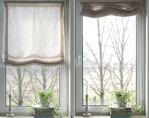 Relaxed Roman blinds and a very big window?