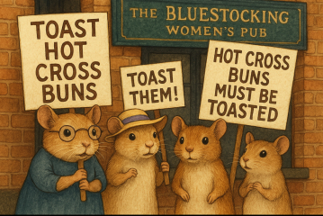 The Bluestocking - where Spring has sprung and the grass is riz.