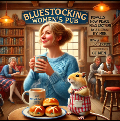 The Bluestocking - where Spring has sprung and the grass is riz.