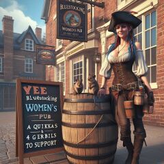 The Bluestocking - where Spring has sprung and the grass is riz.