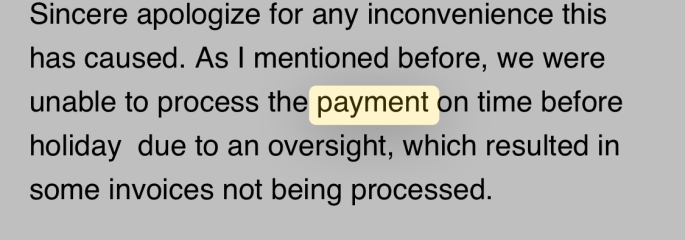 Payment/advice am I overreacting /self employed