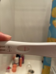 Pregnancy symptoms and test results