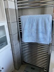 Which colour towels for my grey bathroom?