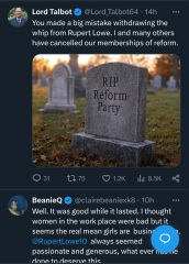 To think this is the beginning of the end for Reform