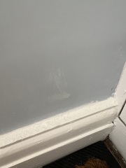 AIBU - Painter has painted onto glass of windows?