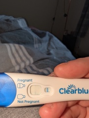 Clear blue test. Evap line or positive