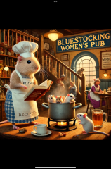 Roll up, Ladies and Gentlecreatures, the Bluestocking has been redecorated