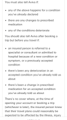 Holiday in 5 weeks, referred for tests. Insurance?