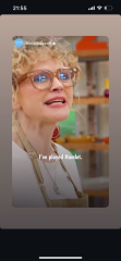 Maxine Peake’s glasses on Celebrity Bake Off