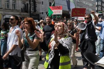 To be horrified that Israel is slaughtering children at a rate not seen for ober