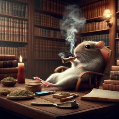 The Bluestocking - where Spring has sprung and the grass is riz.