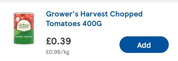 How much would you expect this food shop to cost