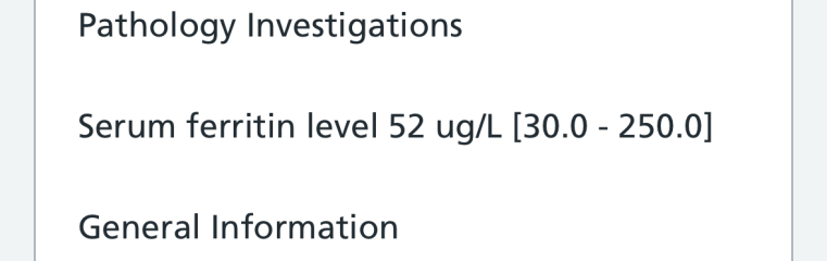 Can anyone help me understand my blood test-iron results