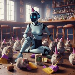 The Bluestocking - where Spring has sprung and the grass is riz.