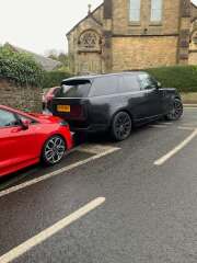 People parking on edge of dropped kerbs