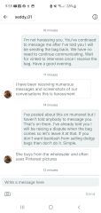 To think I've been ripped off / scammed? Vinted