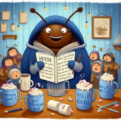 The Bluestocking - where Spring has sprung and the grass is riz.