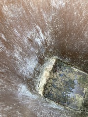 To think this is remains of asbestos in this bin? With photo