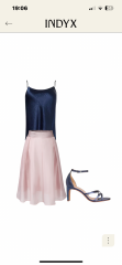 What top to wear with this skirt- wedding guest