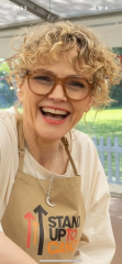 Maxine Peake’s glasses on Celebrity Bake Off