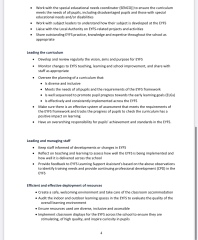 EYFS teacher role advertised but responsibilities look like a EYFS lead position? Would it involve a TLR ?
