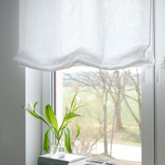 Relaxed Roman blinds and a very big window?