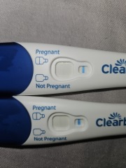 Clearblue positive or evaporation?