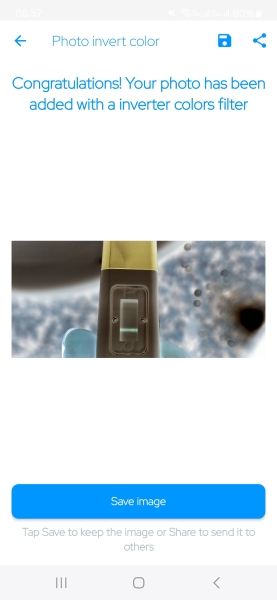 Is this a indent or evaporated or faint positive