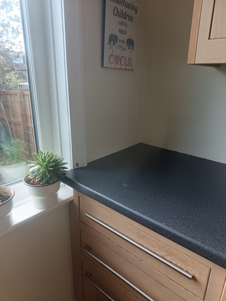 Do you think this would look silly - kitchen layout Q