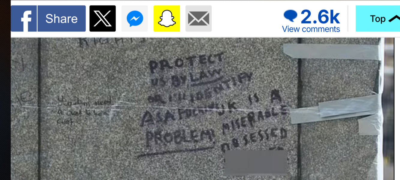 Why haven’t the TRAs with violent signs been arrested?