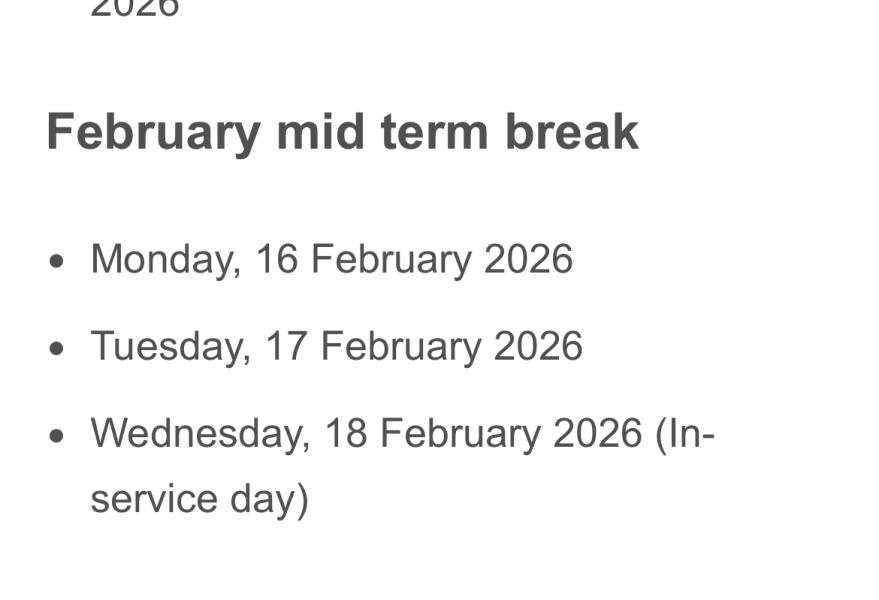 What does your half term look like?