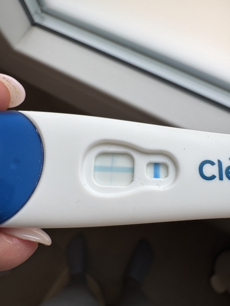 Clear blue test. Evap line or positive