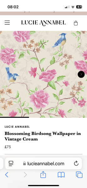 Looking for wallpaper floral/birds