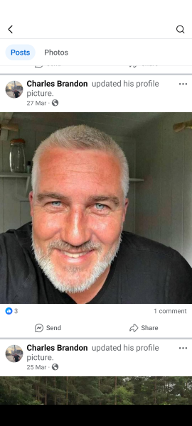 Paul Hollywood new Facebook profile