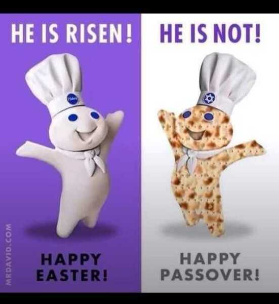 That saying "Happy Easter" is out of place?