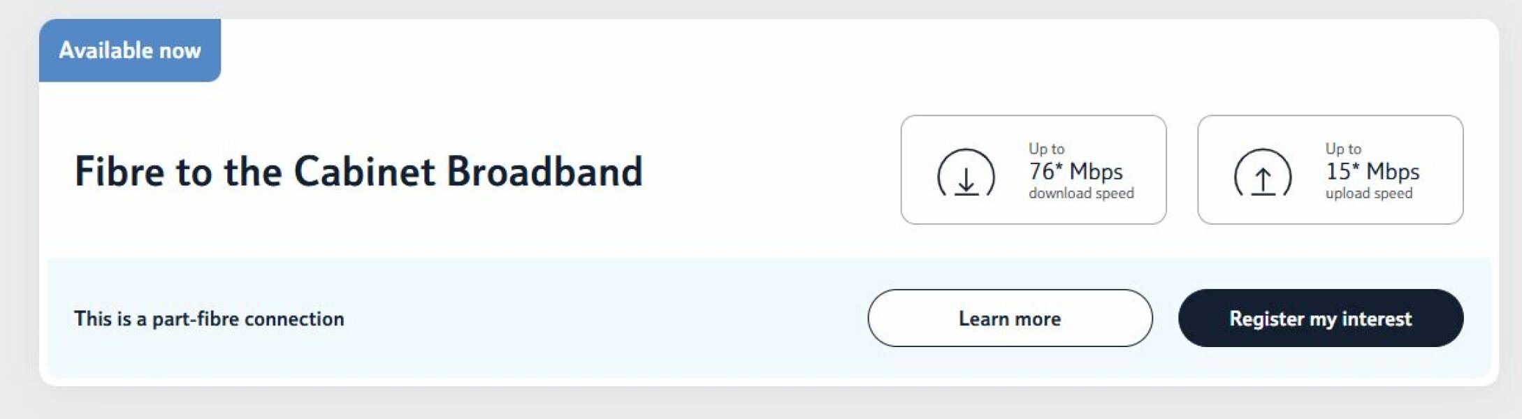 22 Mbps internet speed