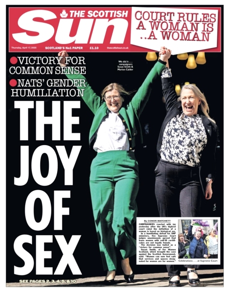 Aren’t the front pages and headlines glorious!